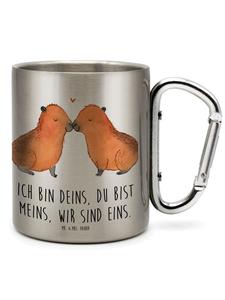 Кружка Любовь капибары с надписью в серебре Mr. & Mrs. Panda