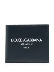 Кошелек с тисненым логотипом DOLCE & GABBANA, синий