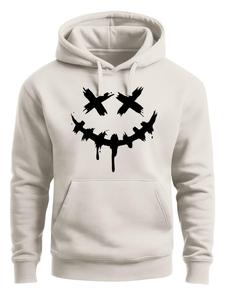 Neverless Толстовка 'Smile Face' в цвете Nude