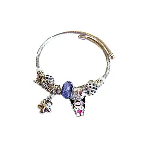 Браслет-шнурок My Melody и Kuromi по отдельности Sanrio, Kuromi Alloy Bangle