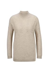 Свитер с воротником-стойкой из натуральной шерсти. Madeleine, мультиколор