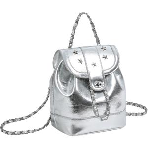WARRIOR Рюкзак PU Medium Unisex Silver