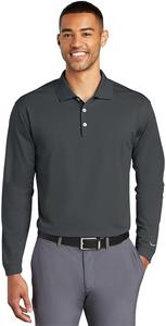 Мужская рубашка-поло Nike с длинным рукавом, Anthracite