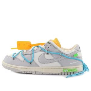 Кроссовки x off white dunk low Nike, серый