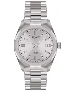 Женские часы Swiss PRC 100 Solar на стальном браслете 34mm Tissot