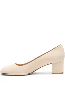 Туфли Maeve 50 на блочном каблуке Stuart Weitzman, нейтральный