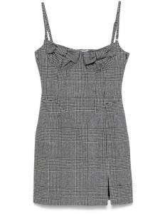 Vivetta платье мини в клетку Prince Of Wales, черный