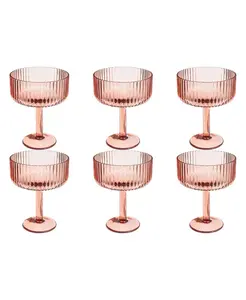 Стаканы Mesa coupe, набор из 6 шт. Abode Homewares, pink