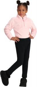 Obermeyer Kids Ultragear Fleece Base Layer Bottom with Double-Knit Stretch Fabric for Snow and Ski, Black