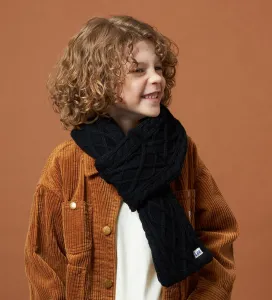 Вязаный шарф Lee с меховой подкладкой для тепла.