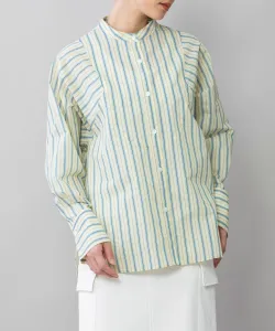 Рубашка с воротником-стойкой из хлопковой ткани Air Cotton Lawn