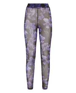 Леггинсы с цветочным рисунком Philipp Plein, фиолетовый