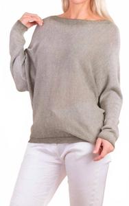 Длинный свитер Argento оливкового цвета Gigi Moda, оливковый