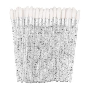 Аппликатор-блеск для губ CLAVIER Glitter, черный и белый - 50 шт