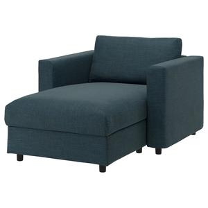 Шезлонг VIMLE IKEA, цвет hillared dark blue