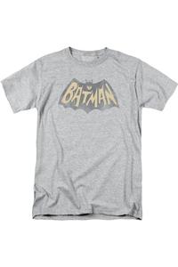 Футболка с коротким рукавом и логотипом классического телешоу Batman для взрослых Gildan, цвет athletic heather