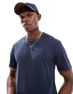 Футболка ONLY & SONS классического кроя темно-синего цвета