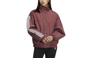 Стеганая куртка женская темно-красная Adidas Originals