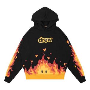 Толстовка fire hoodie 'black' Drew House, черный