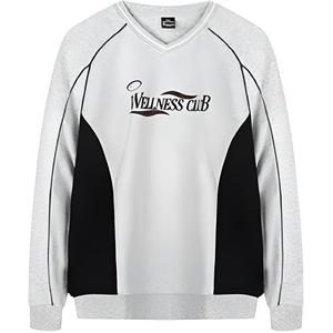 361° Свитшот мужской Original Heather Gray с V-образным вырезом Moderate