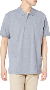 Мужская рубашка-поло LACOSTE L1264 Классическая рубашка-поло с коротким рукавом (меланжевая пряжа), серый
