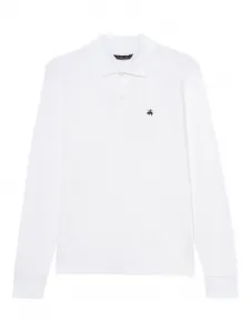 Поло из хлопка пике Brooks Brothers, белый