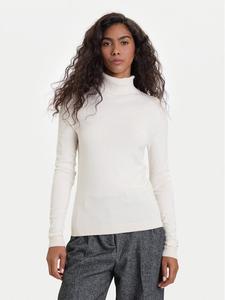 Водолазка slim fit Happiness 10300472 Vero Moda, бежевый