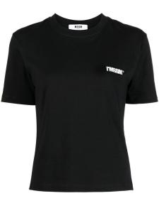 Футболка с нашивкой-логотипом MSGM, черный