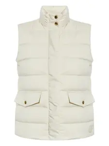 Стеганый жилет Besset с карманами-клапанами MONCLER, нейтральный