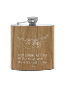 Mr. & Mrs. Panda Фляжка Flachmann Bär Morgenkaffee ohne Spruch in Braun