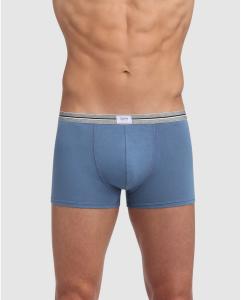 Комплект из трех мужских трикотажных боксеров синего цвета Dim, синий