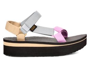 Универсальные босоножки на платформе на плоской платформе. Teva, мультиколор