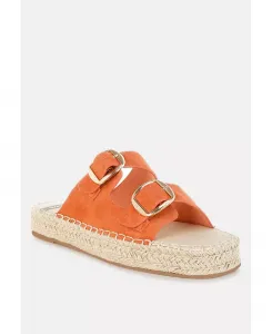 Kuopa Настоящие мягкие кожаные эспадрильи на платформе Rag & Co, коричневый/бежевый