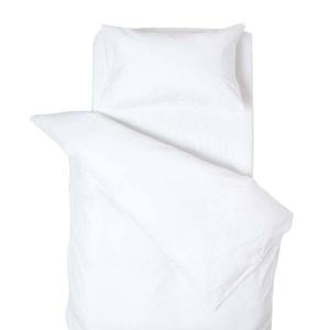 Льняное детское постельное белье в комплекте 2 шт. Homescapes, белый
