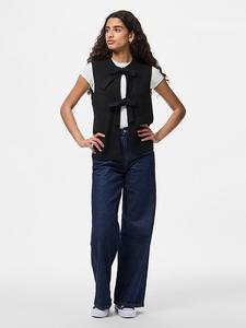 Pieces Вязаный жилет «Pcsilly» черного цвета