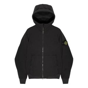 Куртка soft shell hooded jacket 'black' Stone Island, черный