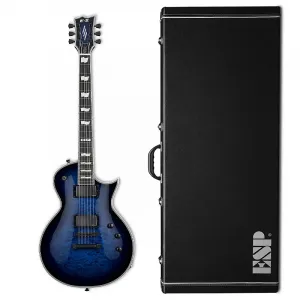 ESP E-II Eclipse Quilted Maple Reindeer Blue с ЧЕХЛОМ