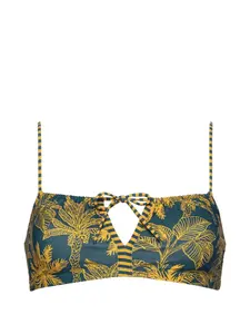Топ бикини Rêve с принтом Eres, синий