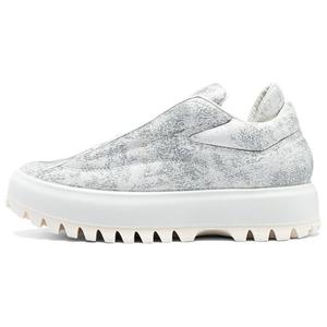 Ecco Низкие повседневные туфли женские, белые, серебристые