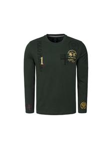 Рубашка с длинными рукавами MBR301 темно-зеленого цвета La Martina