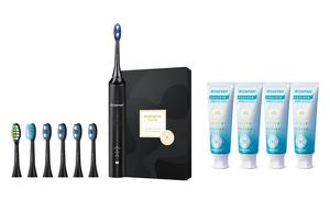 Электрическая зубная щетка soundwave и зубная паста probiotics комбо t3 ROAMAN, черно-белый