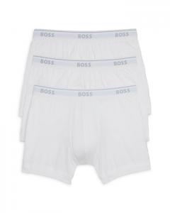Классические хлопковые боксеры BOSS, 3 шт, белый