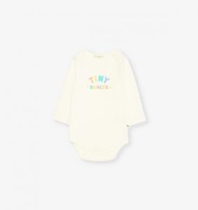 Боди Tiny dancer из органического хлопка с радужным текстовым принтом для детей от 0 до 18 месяцев The Bonnie Mob, цвет rainbow