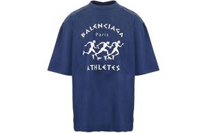 Мужская футболка Balenciaga, синий