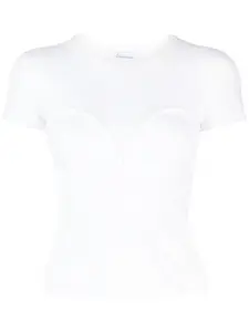 Футболка с тиснением Blumarine, белый