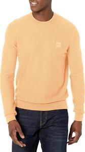 BOSS мужской свитер из хлопковой смеси с логотипом, Creamy Peach