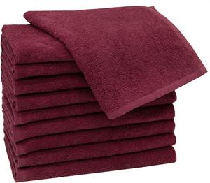Гостевые полотенца набор  Zollner, бордовый