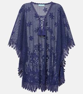 Вышитый кафтан Cindy из хлопковой смеси Melissa Odabash, Navy
