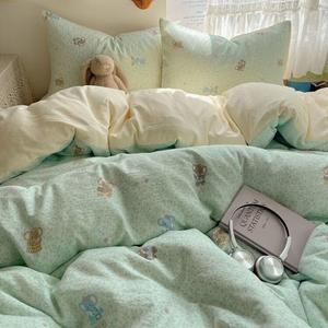 AVIVI Комплект постельного белья 1,8 м, 4 предмета, простыня, пододеяльник 180x220 см