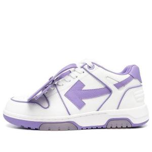 Кроссовки out of office low-top leather sneaker 'purple white' Off-White, фиолетовый